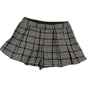 Forever 21 + Plus 1X Skort Black White Plaid Pleated Skort New NWT